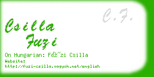 csilla fuzi business card